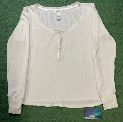 Alfani cream thermal longsleeve