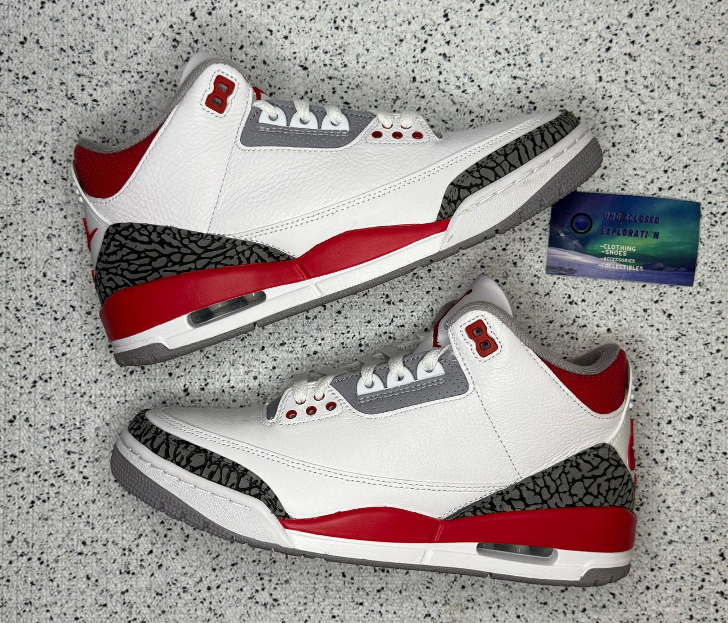 Jordan 3 Fire Red 8.5 Men/10 Women “Preowned”