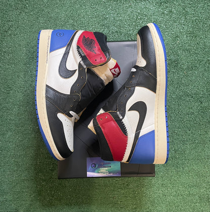 Jordan 1 high x fragment union la varsity red