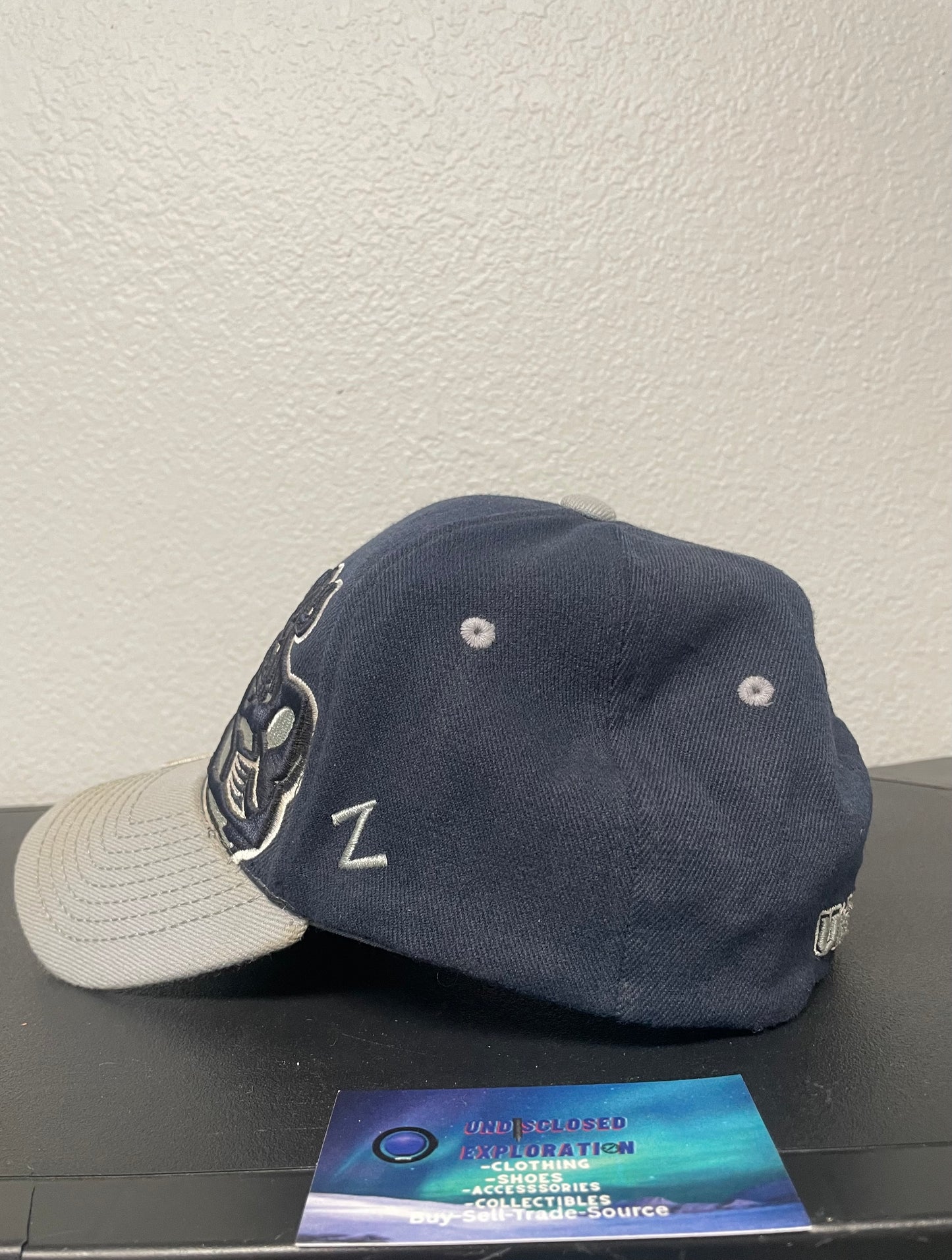 Vintage Utah State university grey and navy hat