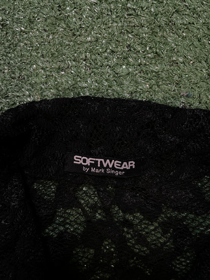 Softwear by mark singer black button up