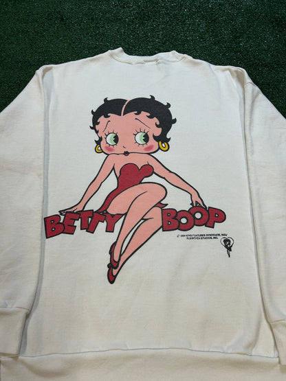 Vintage 1990s Betty boop and Felix the cat double sided crewneck