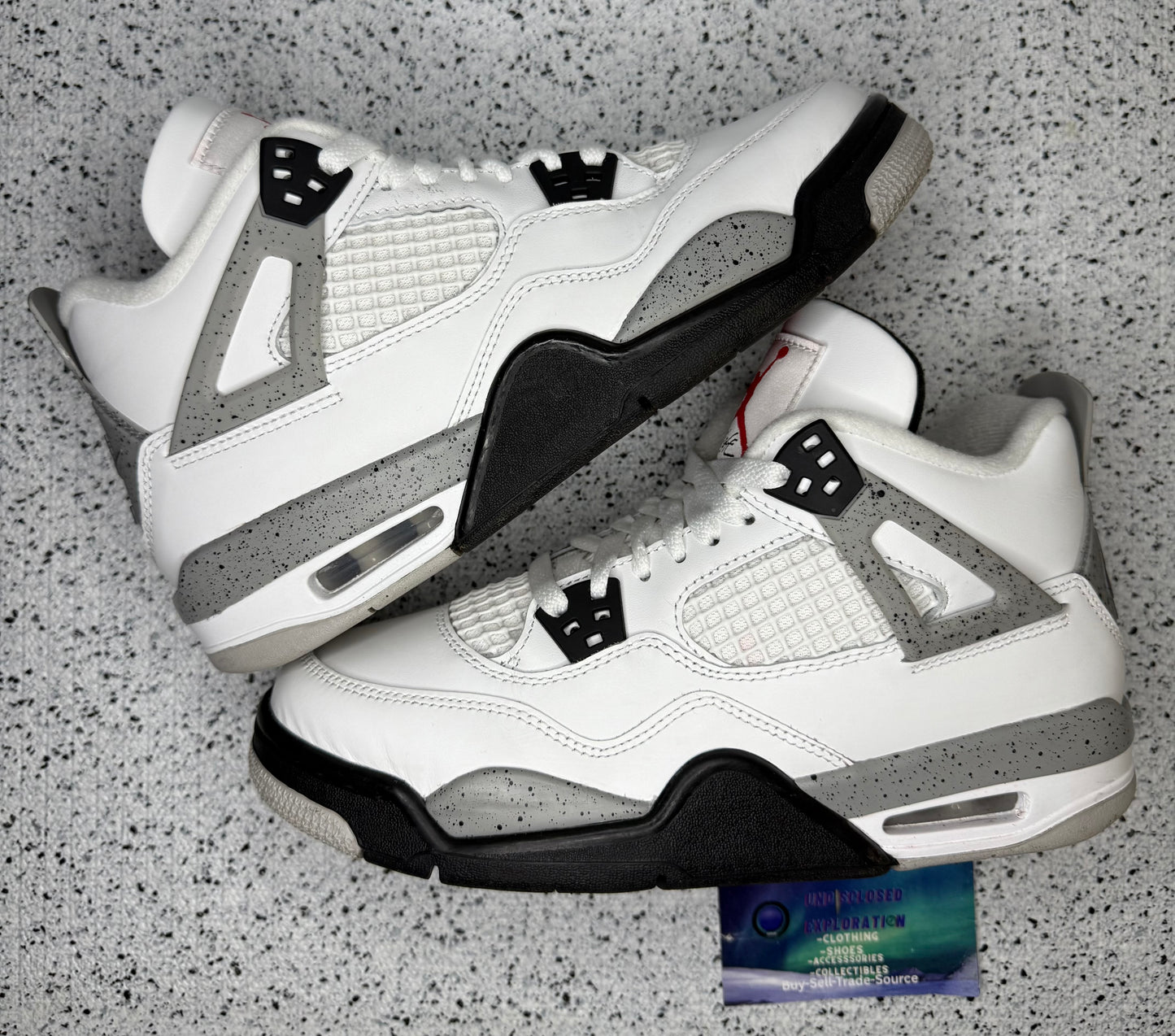Jordan 4 White Cement 6.5 Youth/8 Women “Preowned”