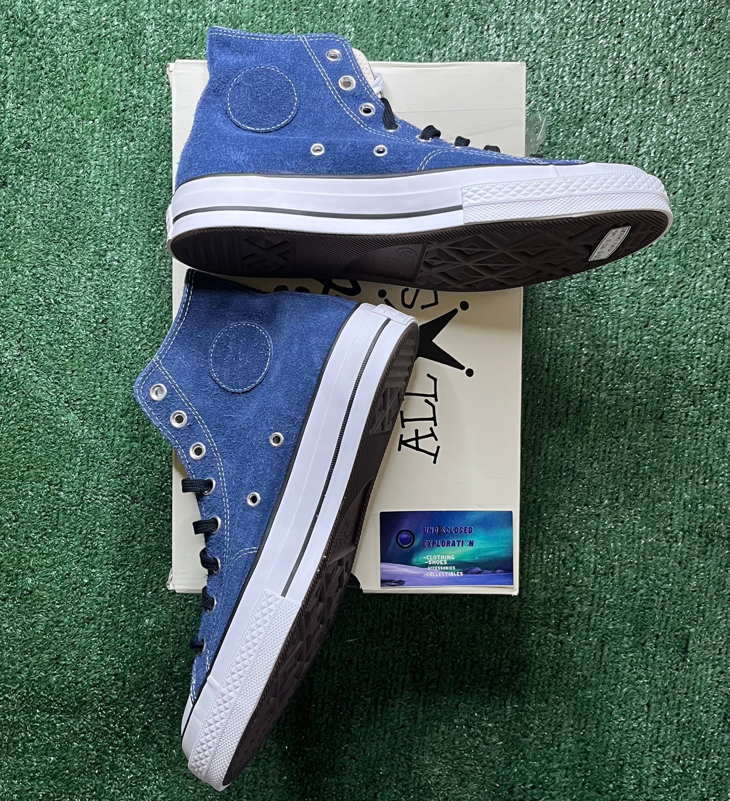 Stussy 8 ball x Converse chuck taylor all star 70 Hi blue