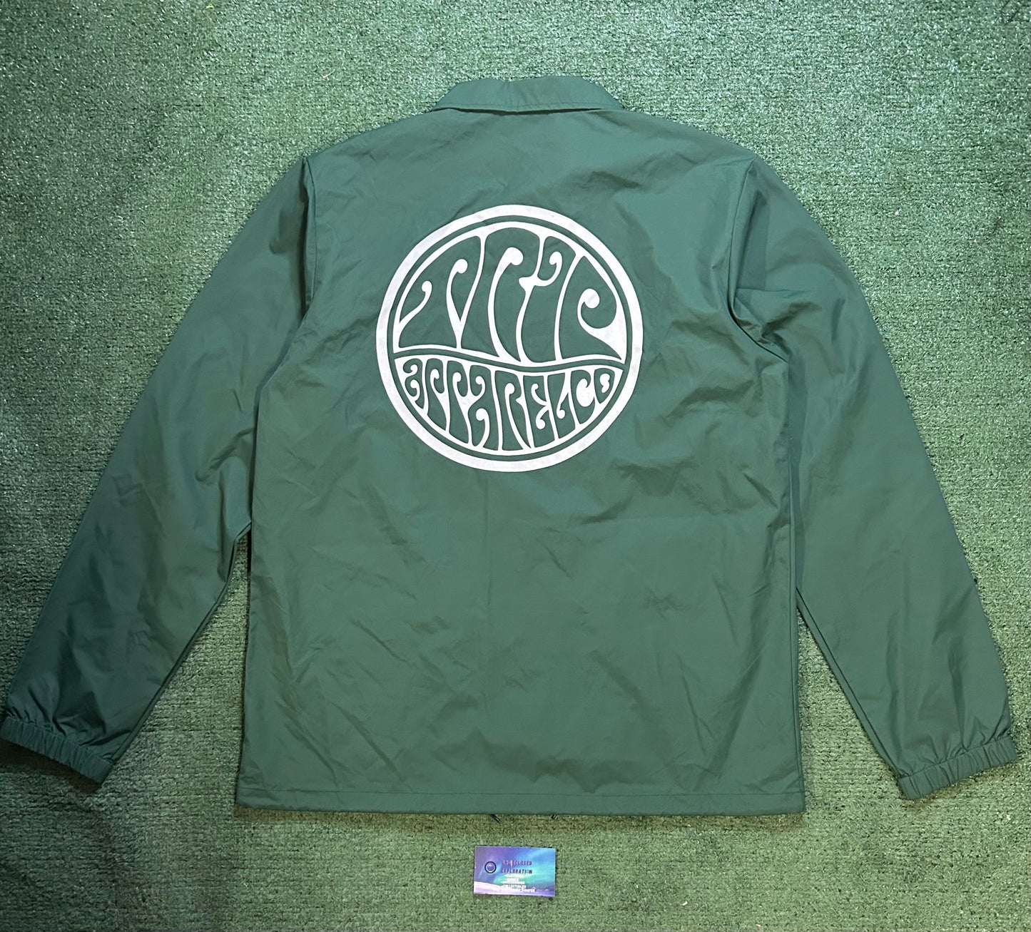 The Trip Psych green coach jacket