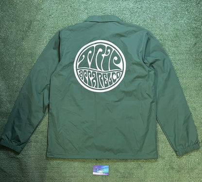 The Trip Psych green coach jacket