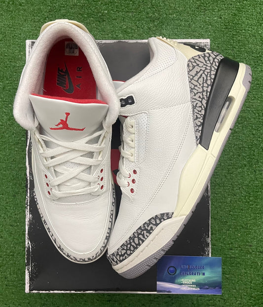 Jordan 3 White Cement 11 Men/12.5 Women “Preowned”