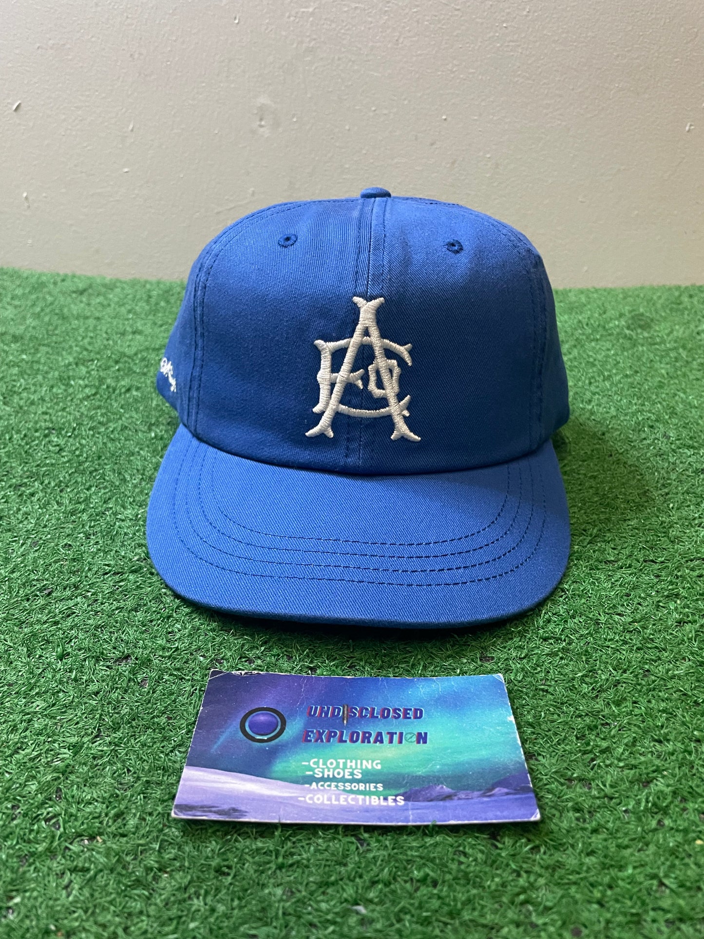 American Eagle AE iconic blue and white dad hat