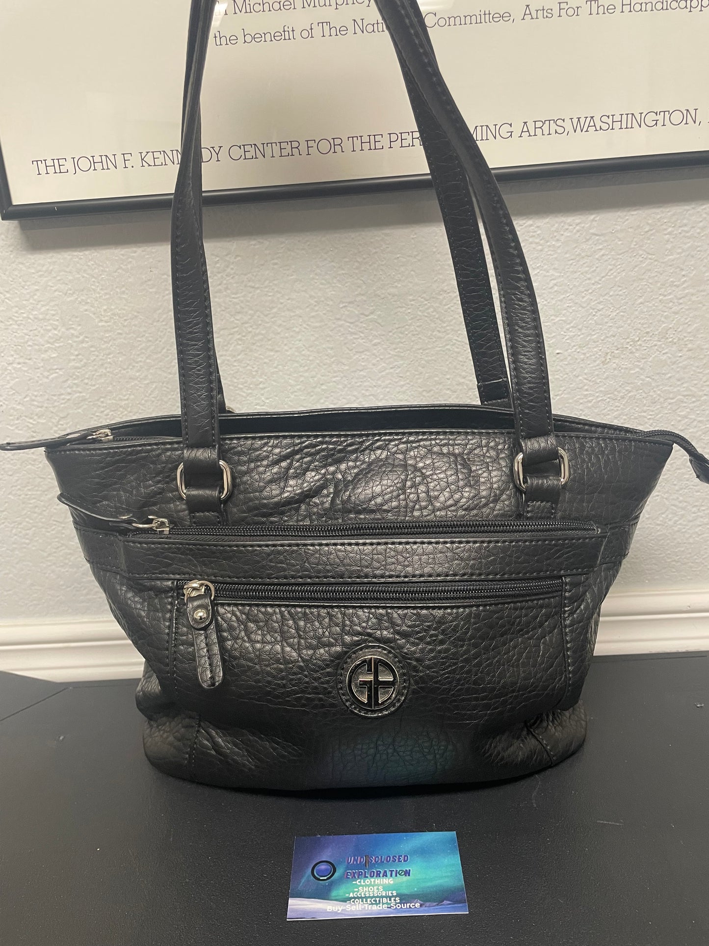Giani Bernini black leather bag