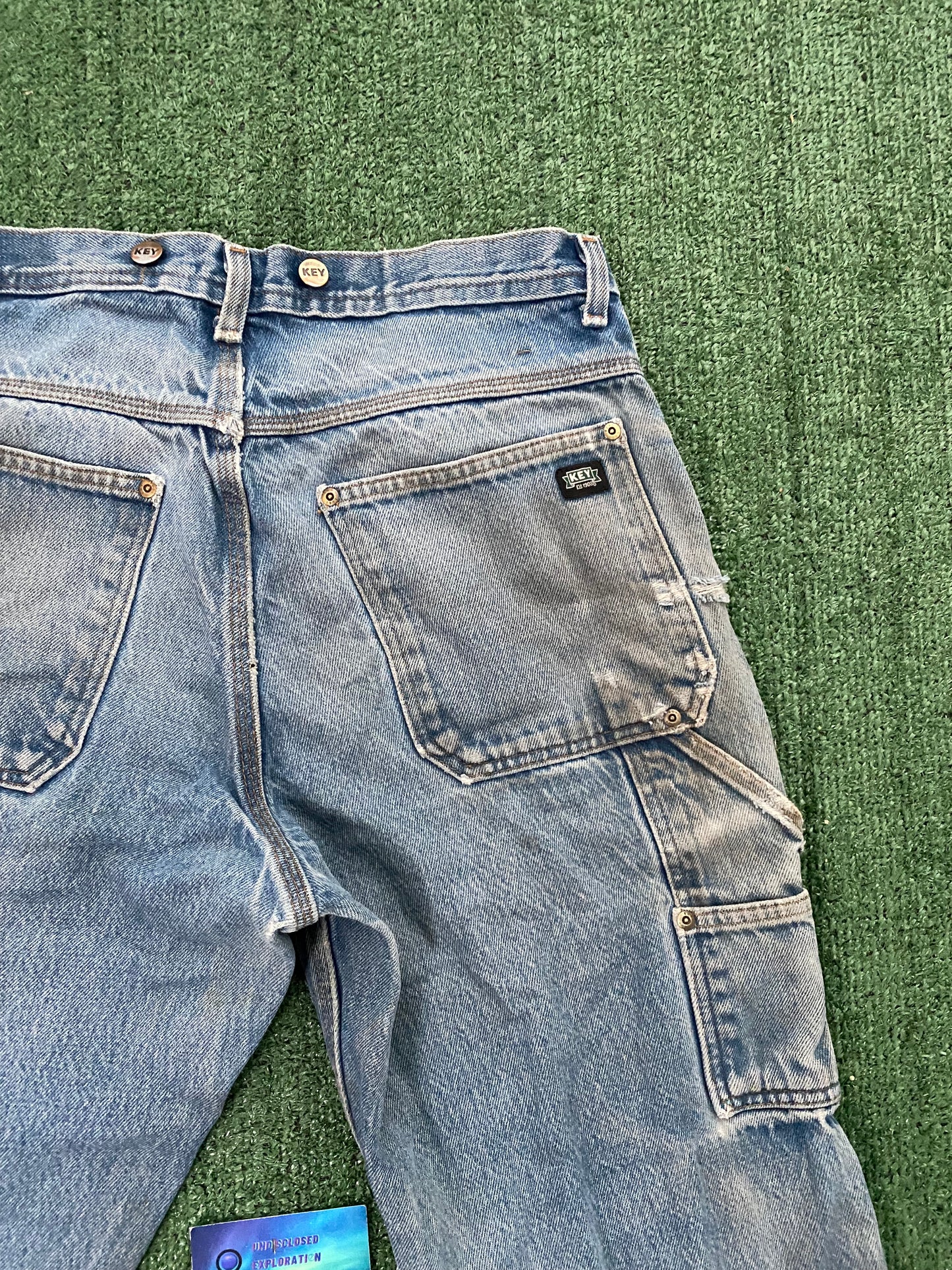 Vintage Key Denim Distressed Work pants