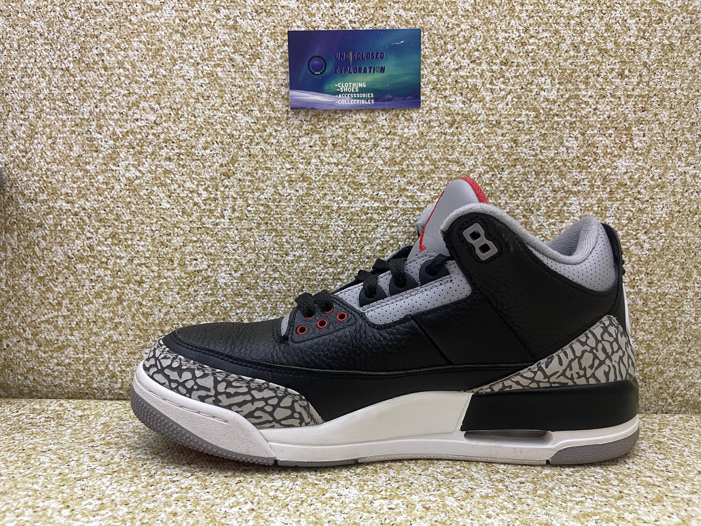 Jordan 3 Black Cement “Preowned” Size 10 men