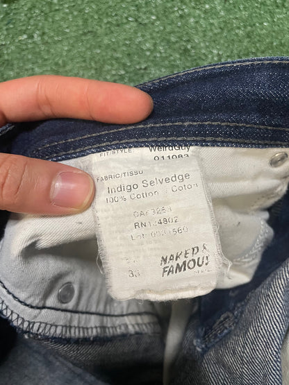 Naked & Famous indigo selvedge jeans