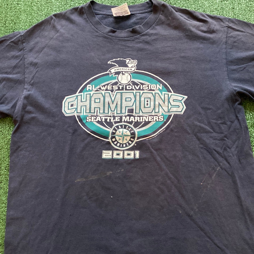 Vintage Seattle Mariners 2001 division champion T-shirt