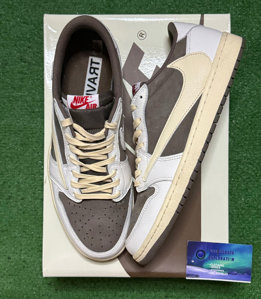 Jordan 1 Low Travis Scott Reverse Mocha 11.5 Men/13 Women “Preowned”