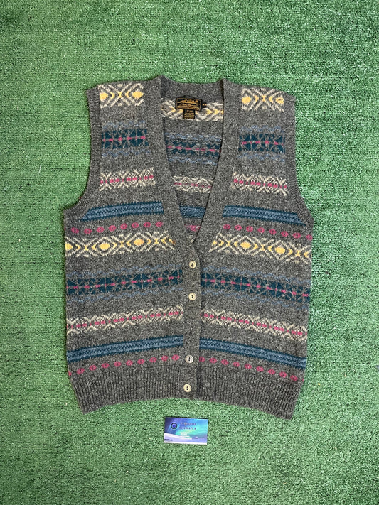 Vintage Eddie Bauer multi color vest