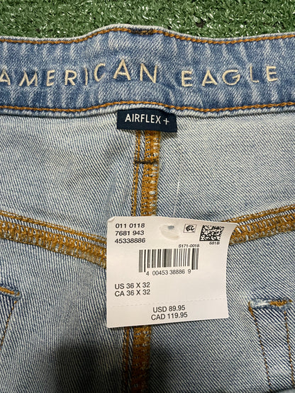 American Eagle light wash distressed jeans
