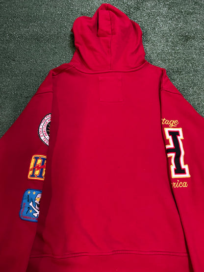 Heritage America worldwide patch hoodie