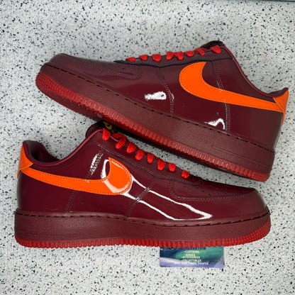 Nike Air Force 1 Patent Leather Dark Team Red