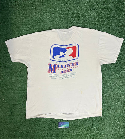 Vintage 1990s Seattle mariners beer tee