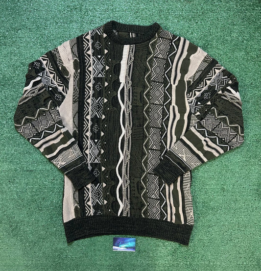 Vintage 1990s coogi 3D style knit crewneck
