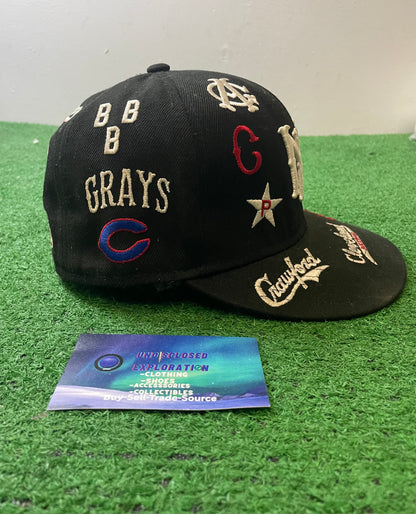 Negro league rings & crowns fitted hat