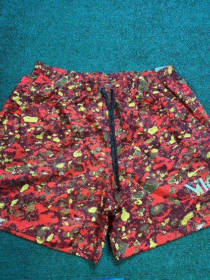 Nike woven orange trek divison shorts