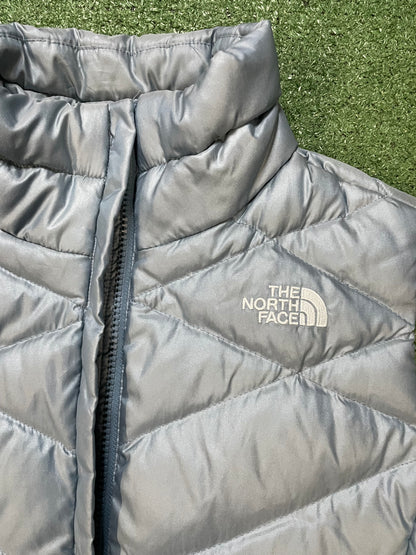 The North Face light blue 550 vest