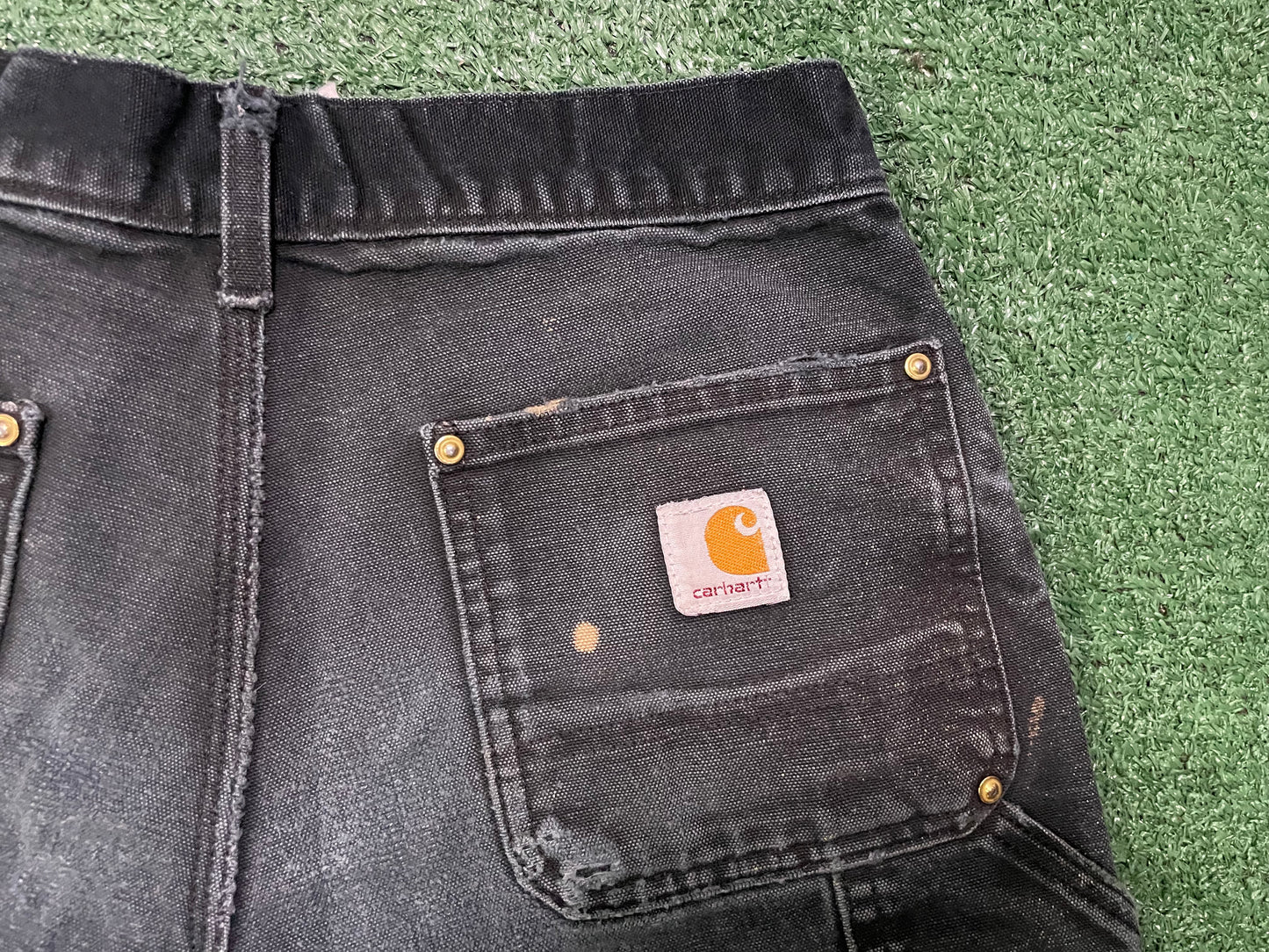 Vintage Carhartt black double knees pants