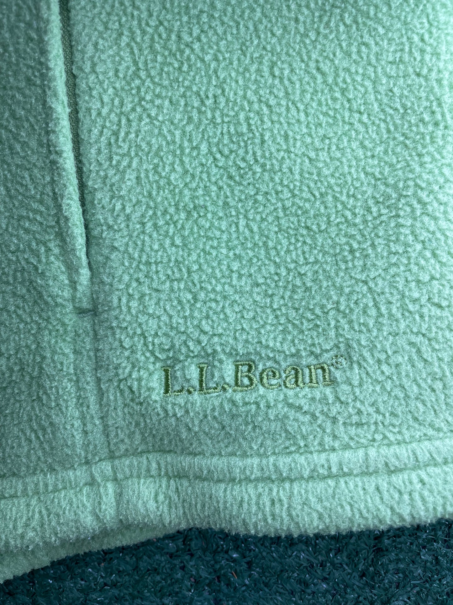 Vintage LL bean green fleece vest