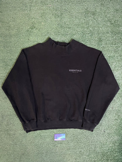 Fear of god essentials black crewneck