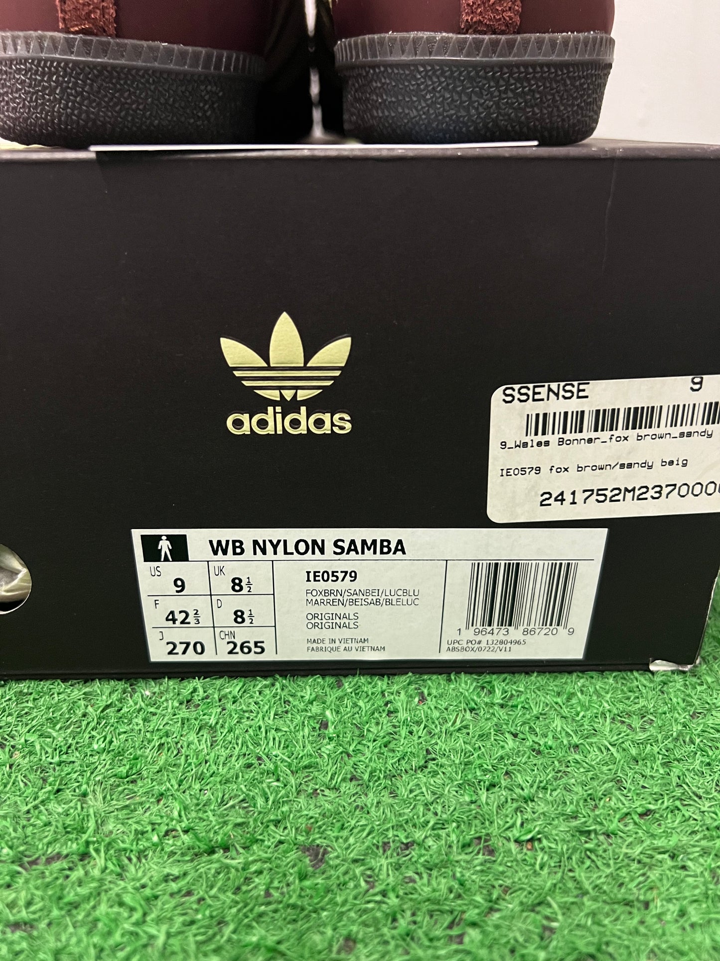 Adidas X wales Bonner samba fox brown