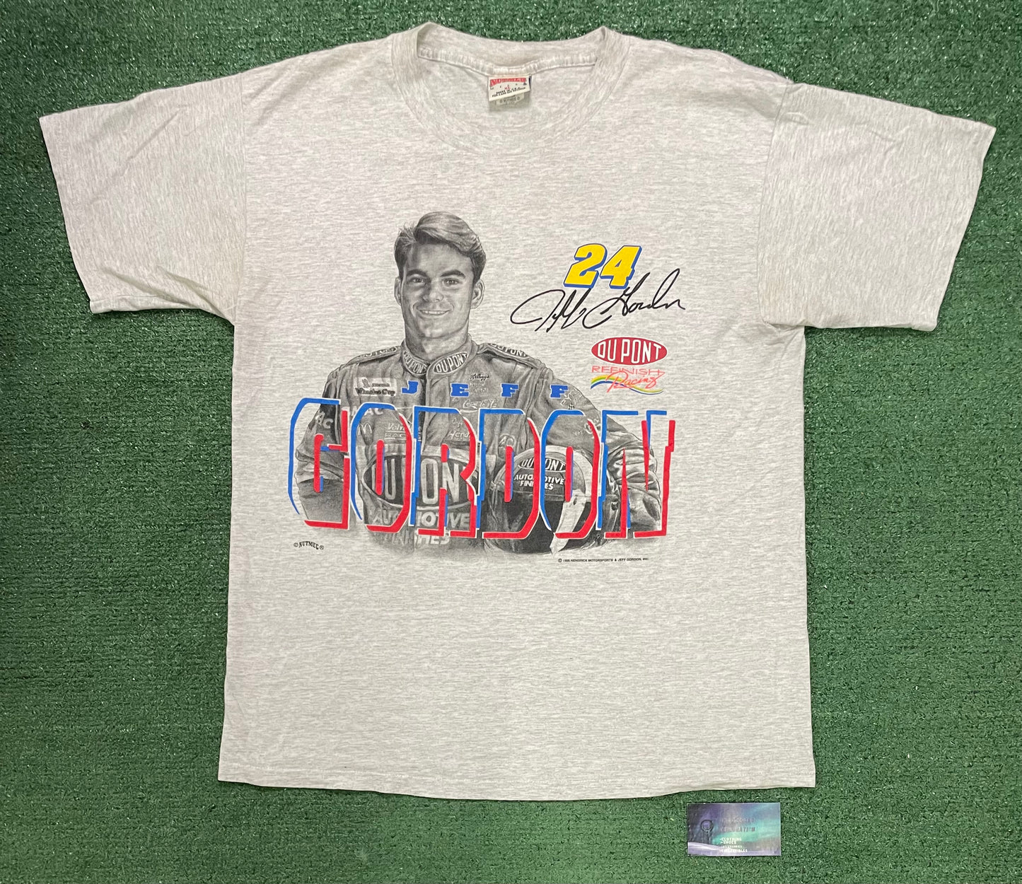 Vintage 1990s Jeff Gordon nascar portrait tee