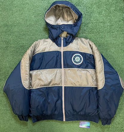 Vintage 1990s Seattle Mariners pro player Reversible jacket