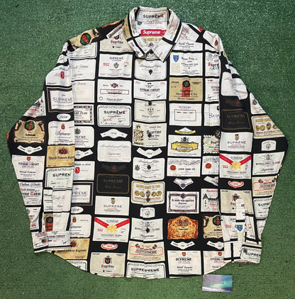 Supreme label button down shirt