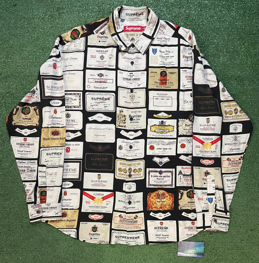 Supreme label button down shirt