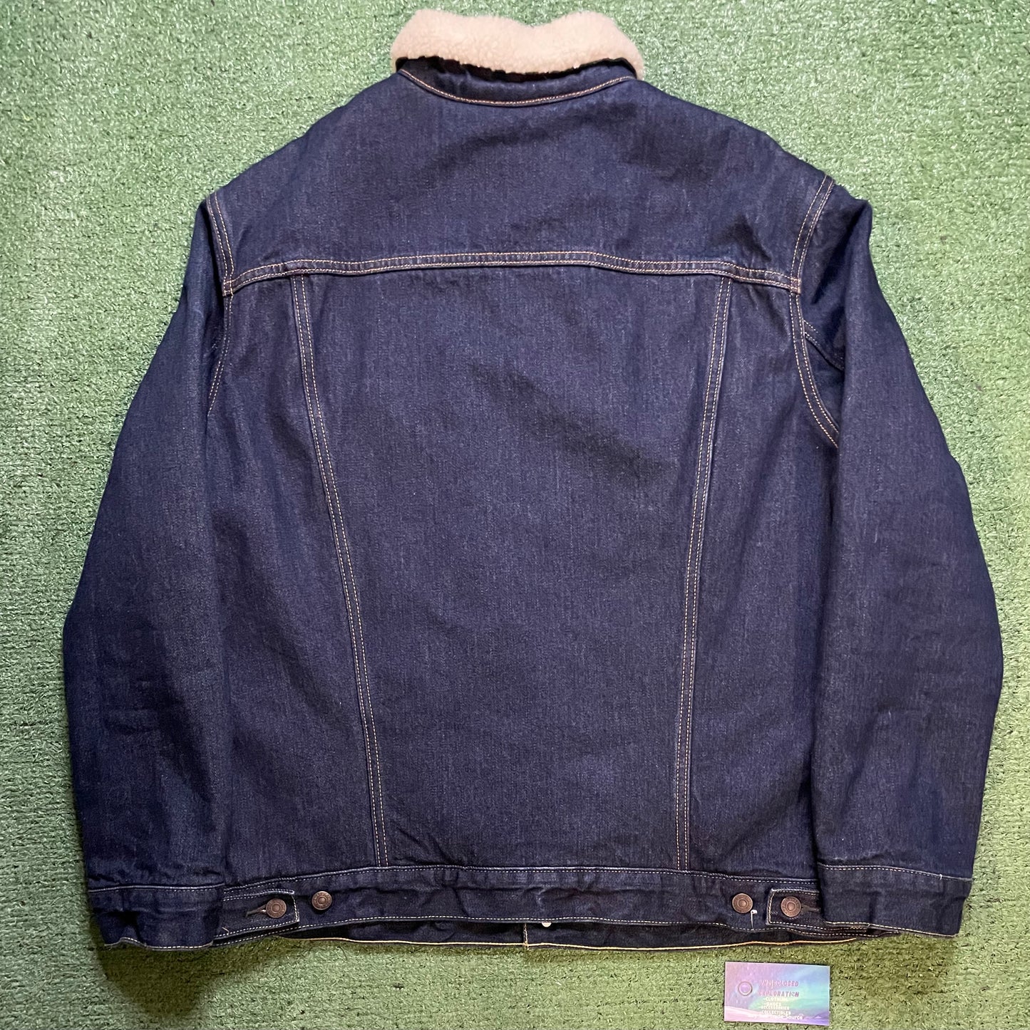 Levi dark wash Sherpa jean jacket