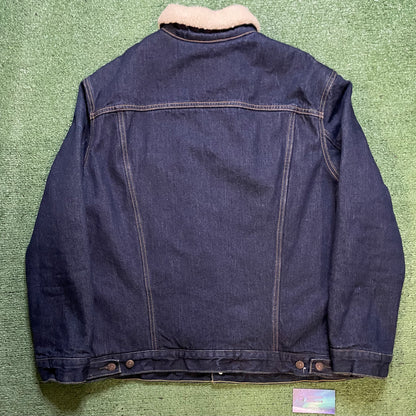 Levi dark wash Sherpa jean jacket