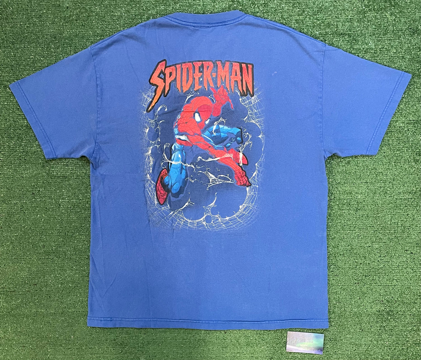 Vintage 1990s Spider-Man web comic tee