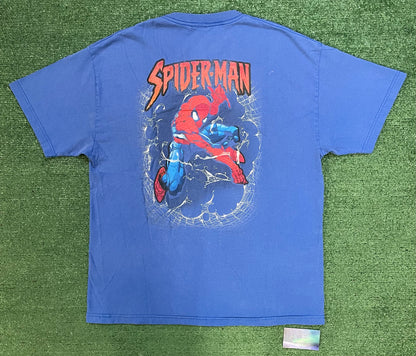 Vintage 1990s Spider-Man web comic tee