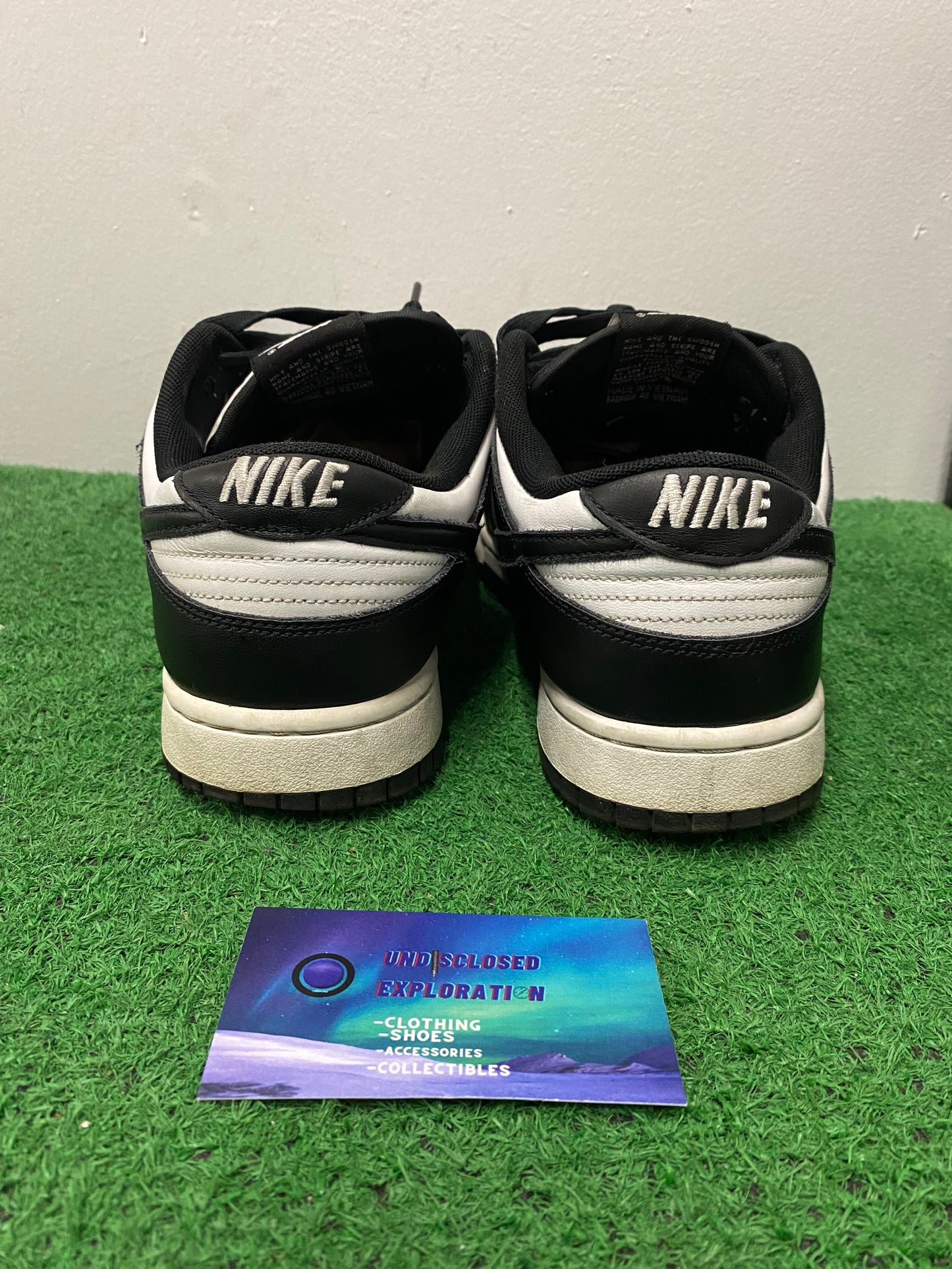 Nike dunk low panda white black size 9.5men/11women
