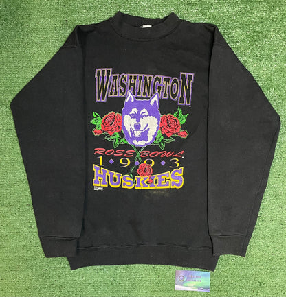 Vintage 1993 university of Washington rose Bowl Crewneck