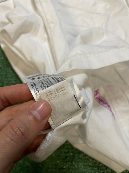 Chrome Hearts white and purple neck logo tee