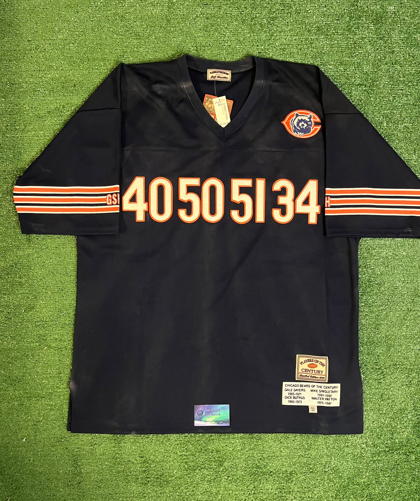 Vintage Jeff Hamilton limited edition players of the century Chicago bears jersey