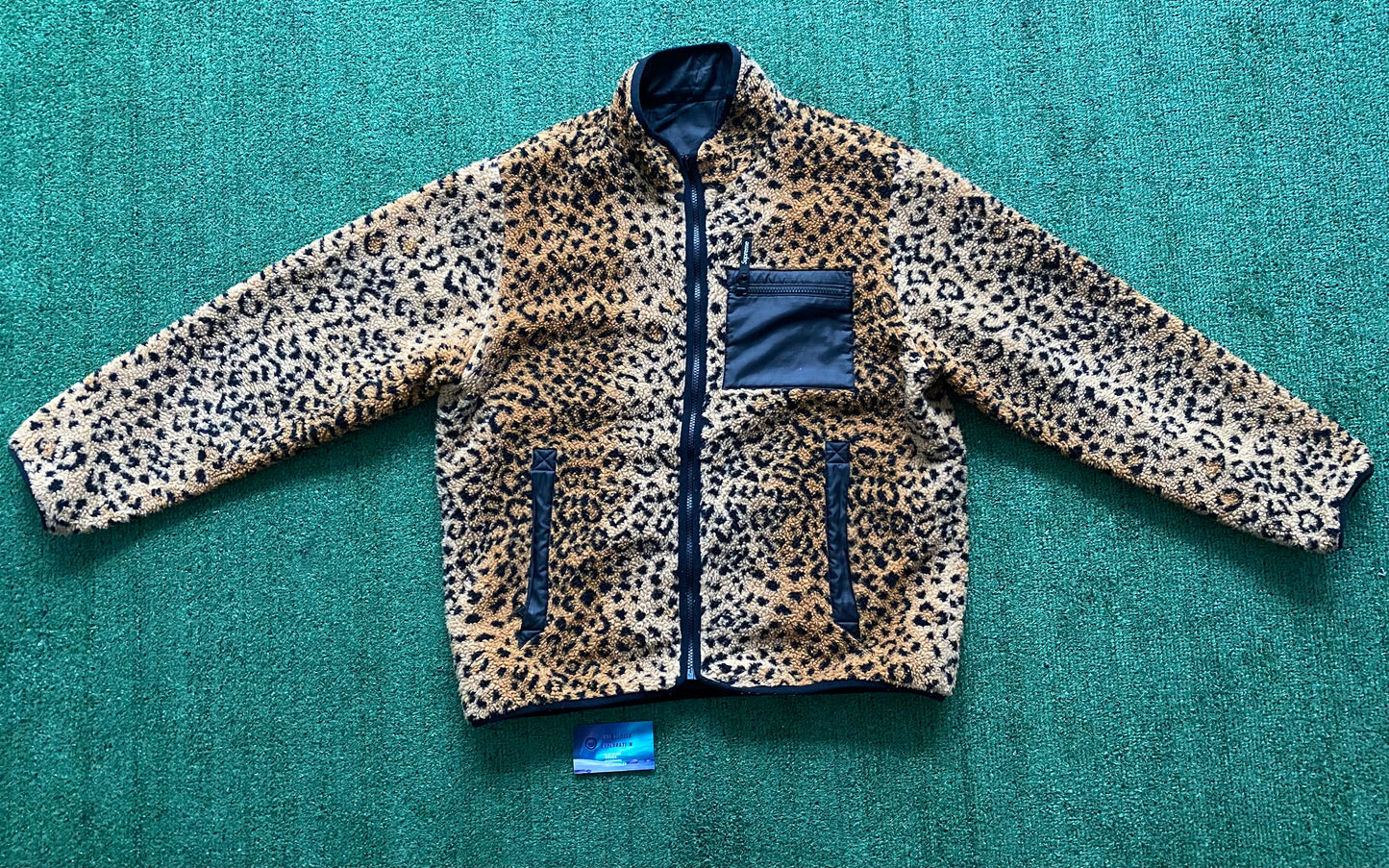 Supreme Leopard Print reversable Fleece Jacket