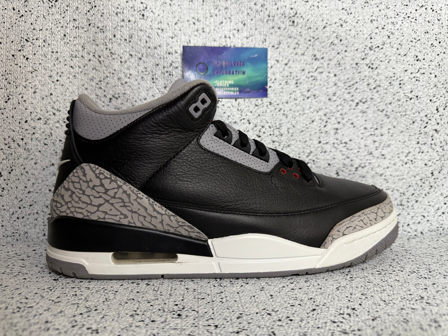 Jordan 3 Black Cement 12 Men/13.5 Women “Preowned”