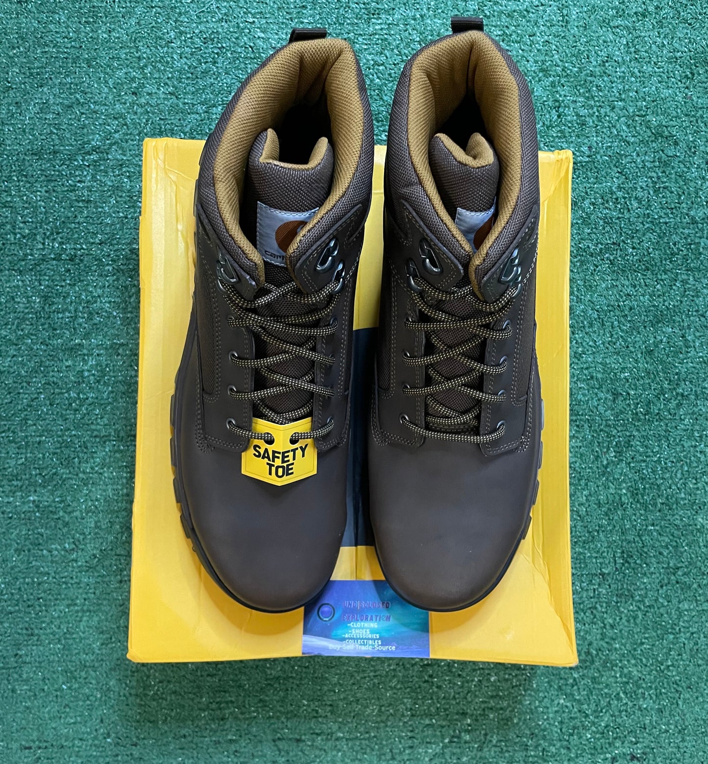 Carhartt rugged flex steel toe work boot brown