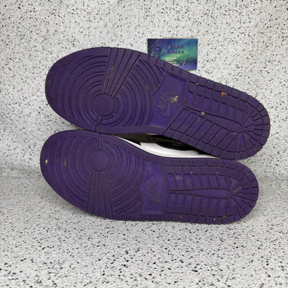 Jordan 1 Mid Varsity Purple 9 Men “Preowned”