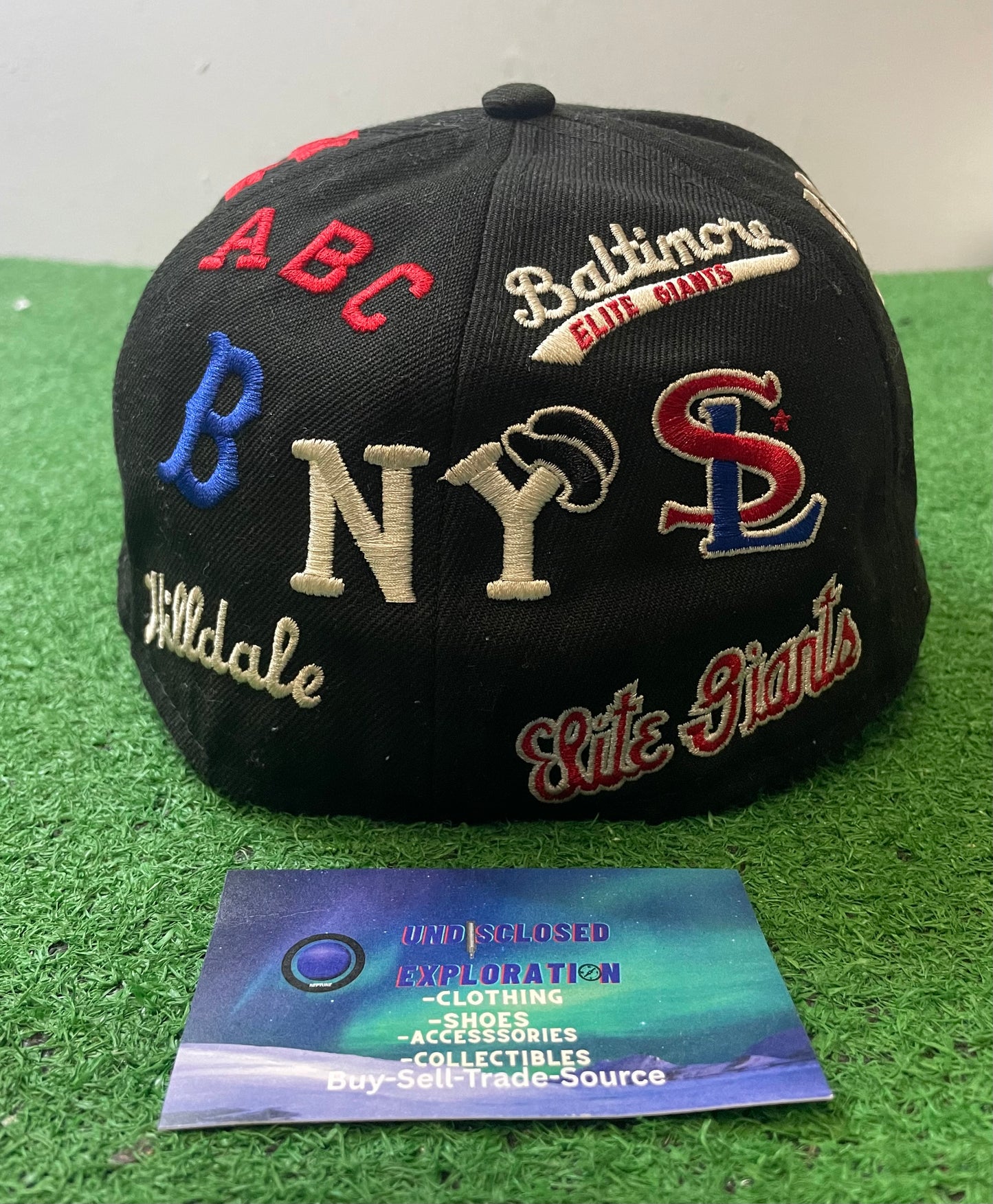 Negro league rings & crowns fitted hat