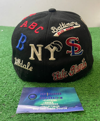 Negro league rings & crowns fitted hat