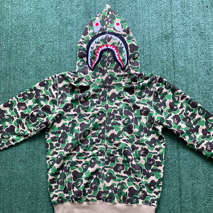 Bape ABC Camo Shark Full Zip Up Hoodie